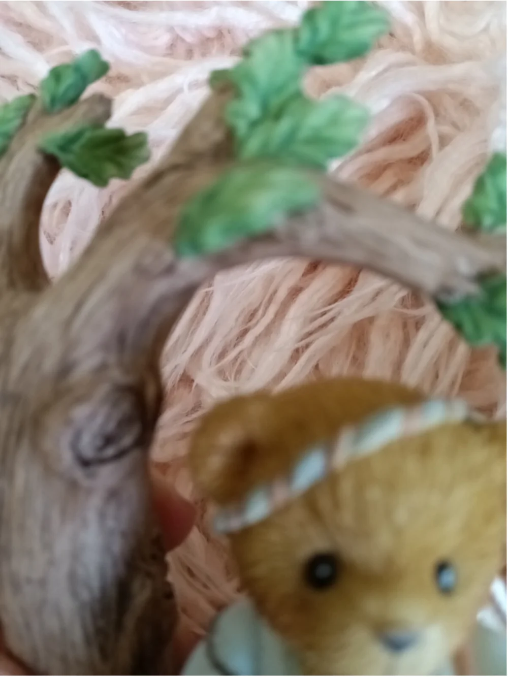 Cherished Teddies 2005 Maid Marian with Tree Mushrooms Bunny Flowers Bear